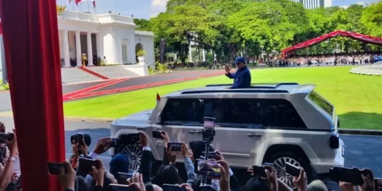 Presiden RI Prabowo Pamerkan MV3 Garuda Limousine Kendaraan Kepresidenan